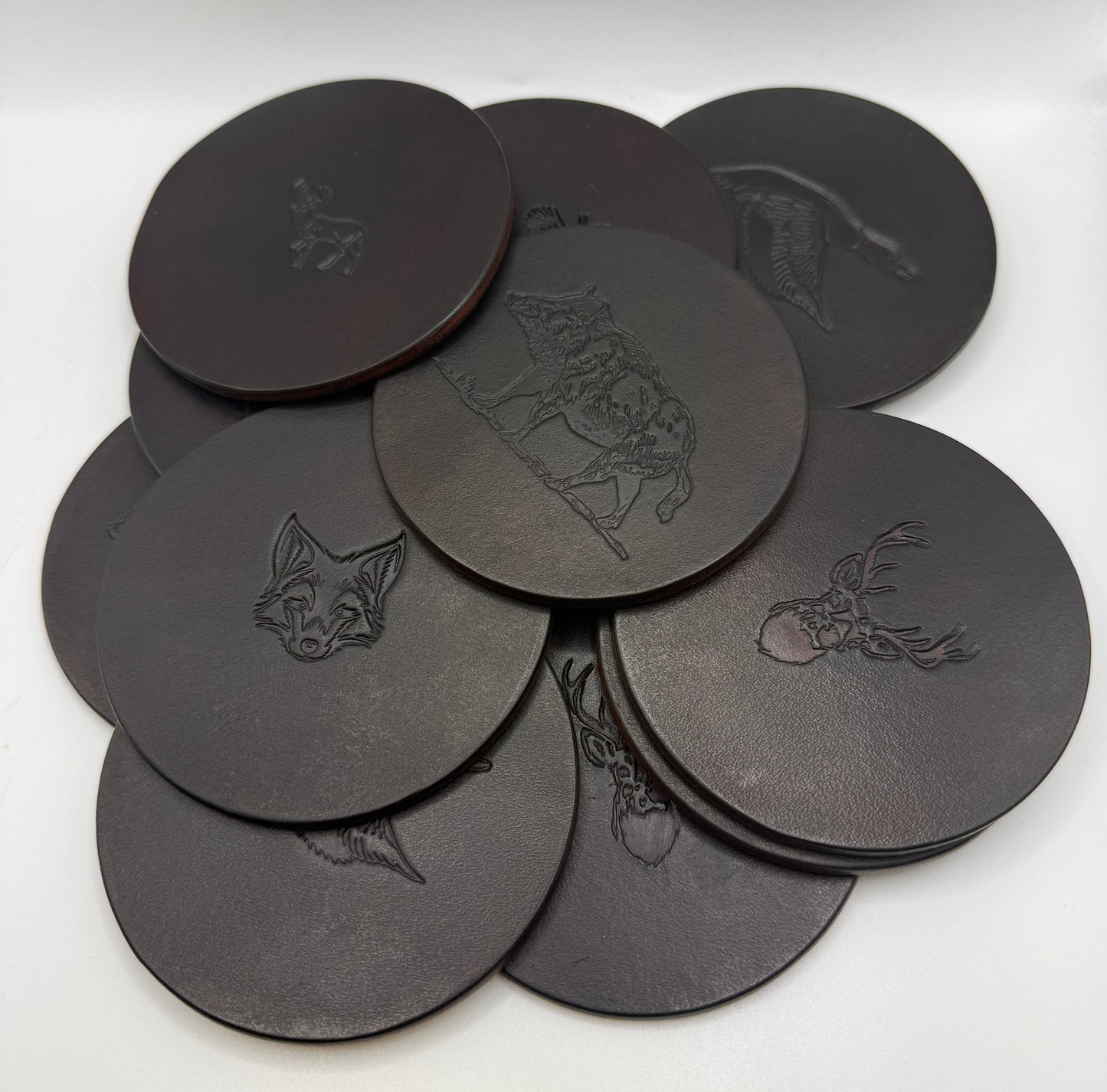 Untersetzer aus Leder